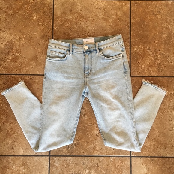 Current/Elliott Denim - Current/Elliot stiletto raw edge skinny ankle jean